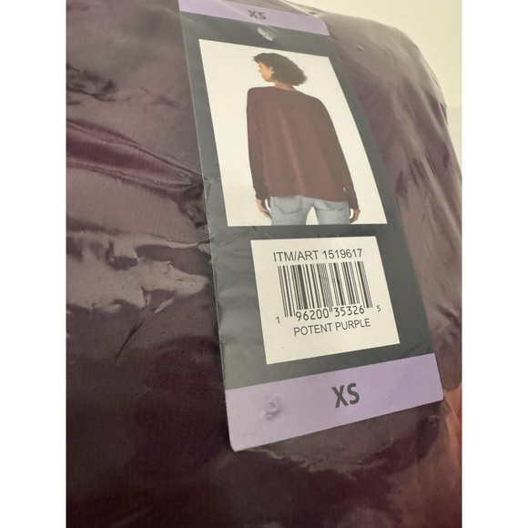 NWT Lucky Brand Women’s Cozy Crewneck Sweater – Potent Purple – Size XS - Picture 4 of 4
